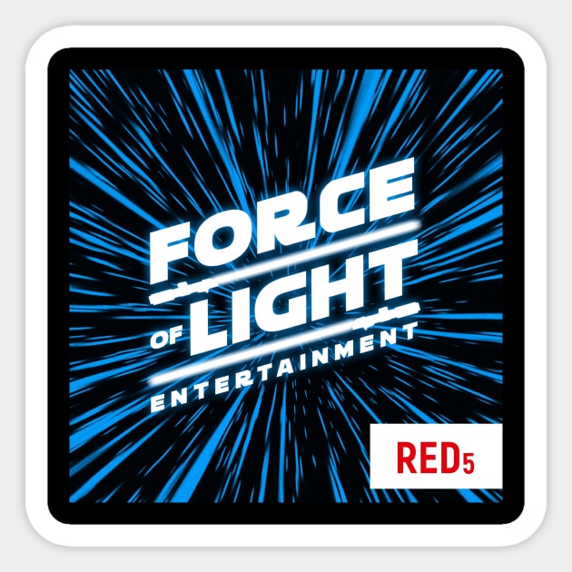 Force of Light Entertainment Logo 3 Red 5 Sticker by Force Of Light Entertainment 